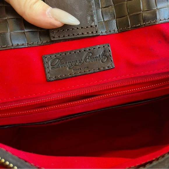 DOONEY & BOURKE Woven XL Lilliana Brown Sorrento Tote Shoulder Bag Satchel - Picture 12 of 12